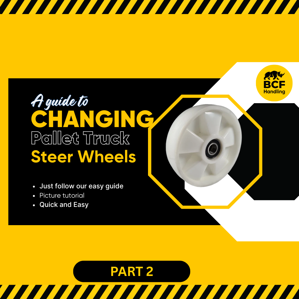 How to replace your pallet trucks steer wheels