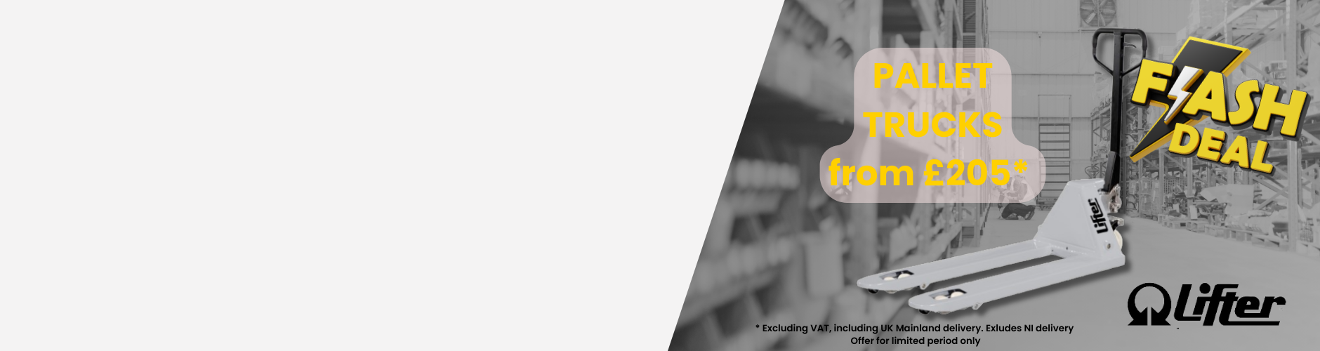 BCF Handling - Pallet Truck Banner Offer Autumn 2024