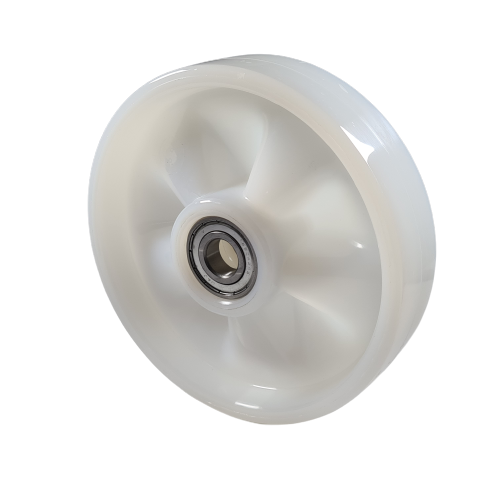 D200x50mm White Nylon Steer Wheel W60mm hub D20mm bearings Pallet Truck Spare Parts BCF Handling