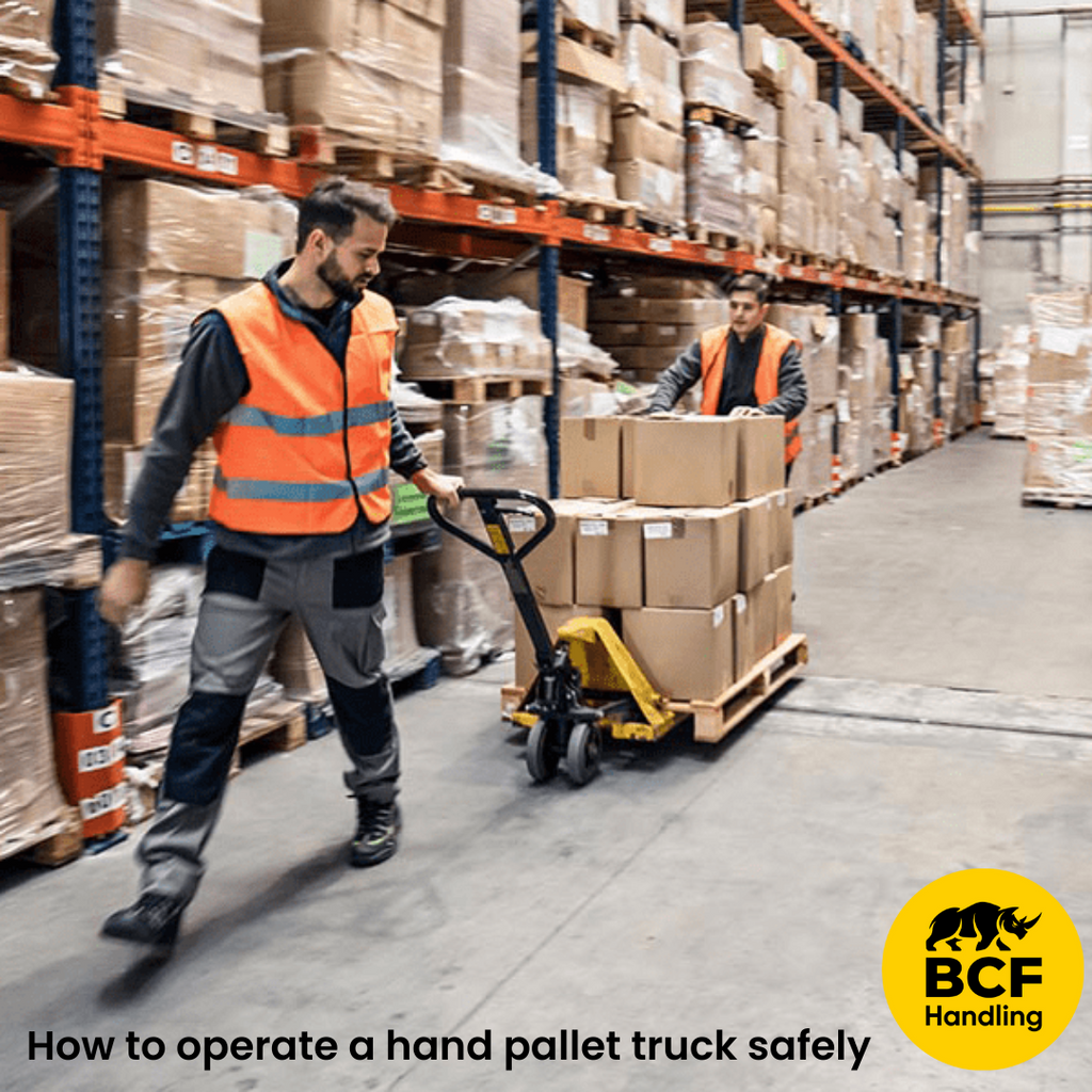 How to operate a hand pallet truck safely
