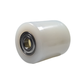 D82x100mm White Nylon Load Roller - D17mm Bearings