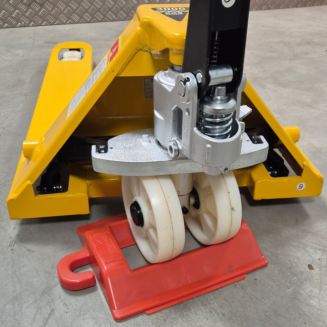 Pallet Truck Wheel Chock Stop Hi-Viz Orange