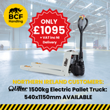 Pramac - EY15L - Lithium Pallet Truck W550x1150mm - 1500kg - NORTHERN IRELAND DELIVERY