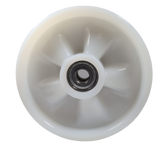 D200x50mm White Nylon Steer Wheel W60mm hub D20mm bearings Pallet Truck Spare Parts BCF Handling