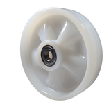 D200x50mm White Nylon Steer Wheel W60mm hub D20mm bearings Pallet Truck Spare Parts BCF Handling