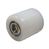 D82x90mm White Nylon Load Roller - D20mm bearings